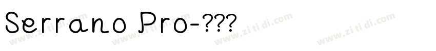 Serrano Pro字体转换